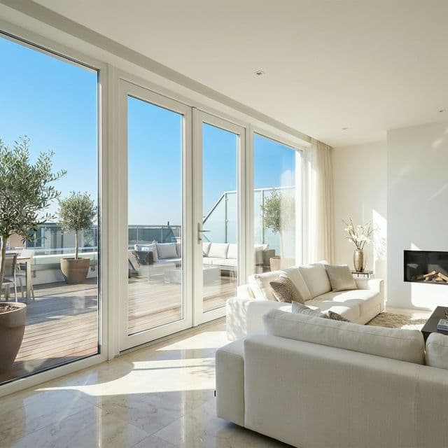 Modern Penthouse Deck Access