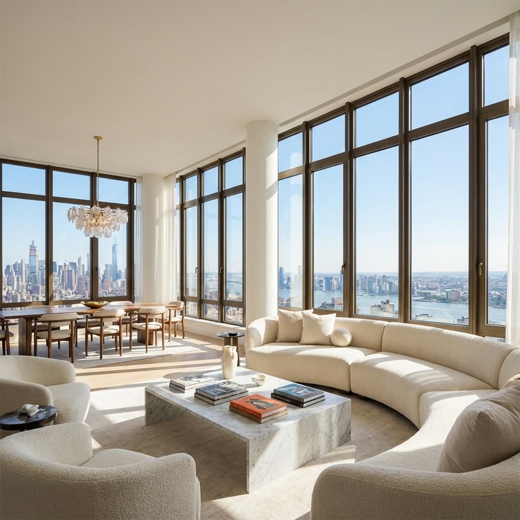 Luxury Penthouse Living Area