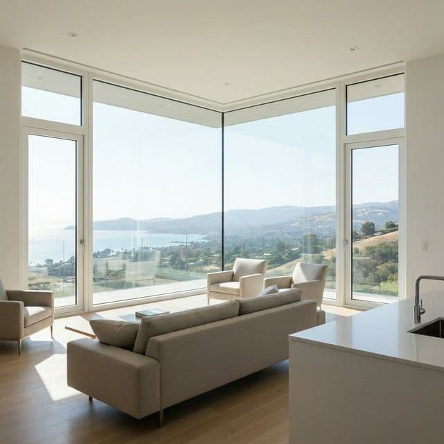 Corner Glass-to-Glass View