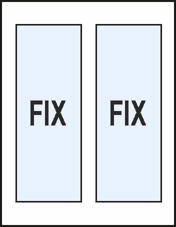 Double Panel Fixed Window