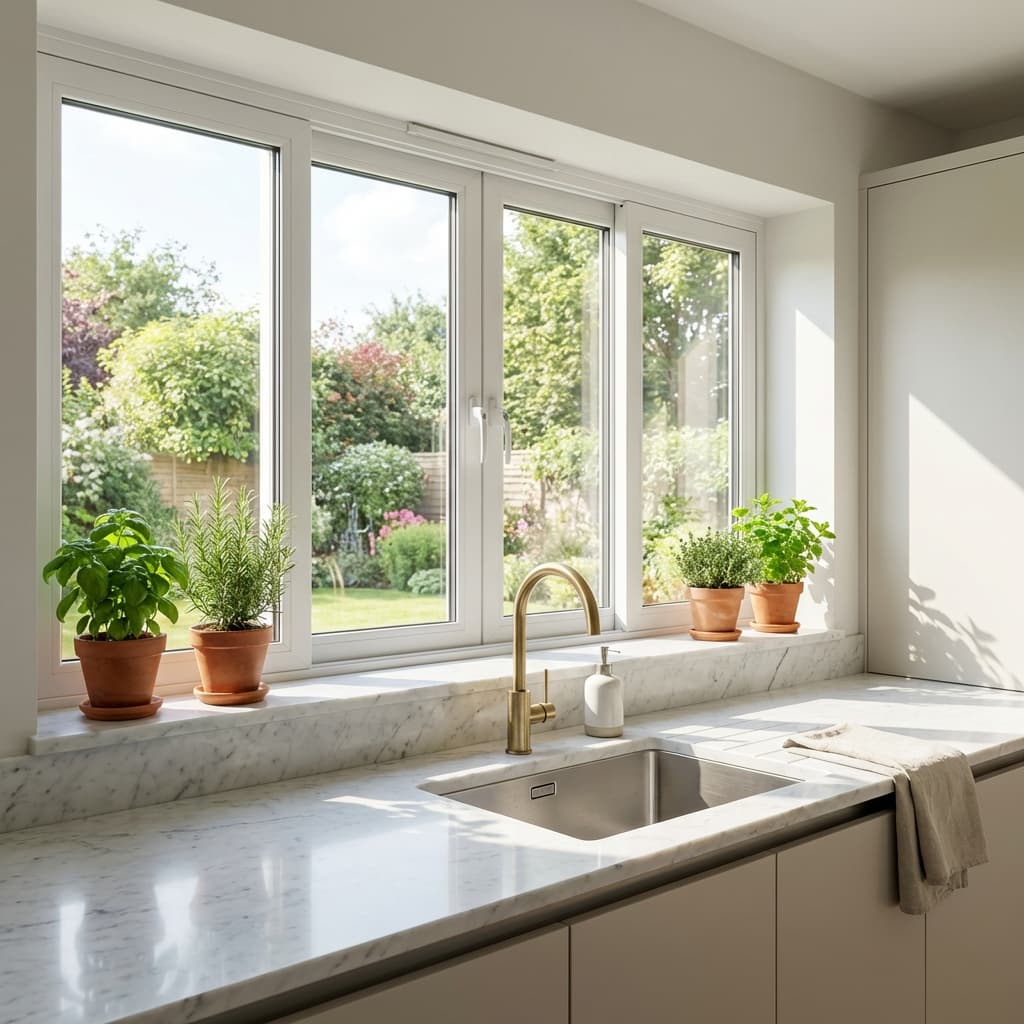 Space-Saving Panoramas Above the Sink