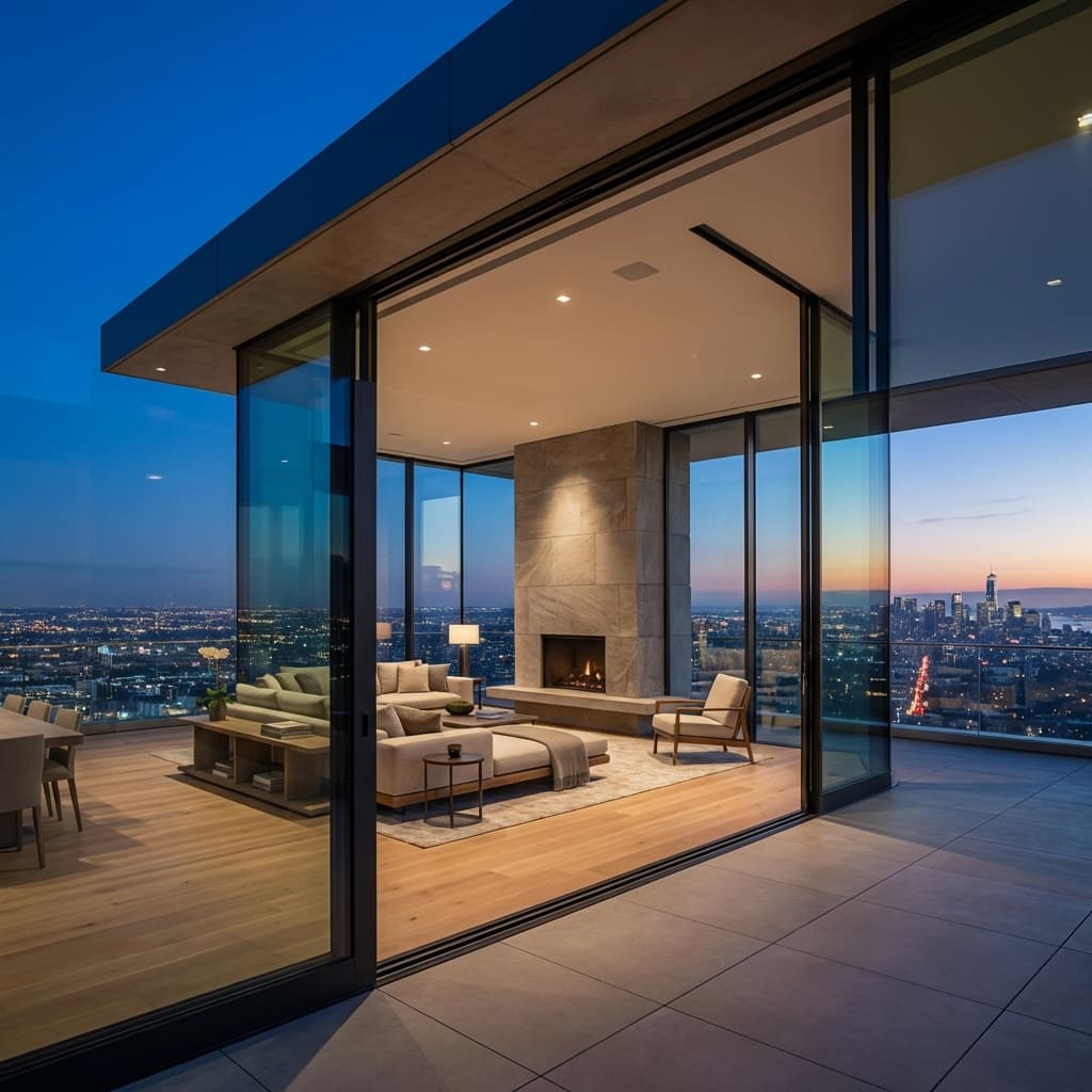 Expansive Sliding Glass Walls
