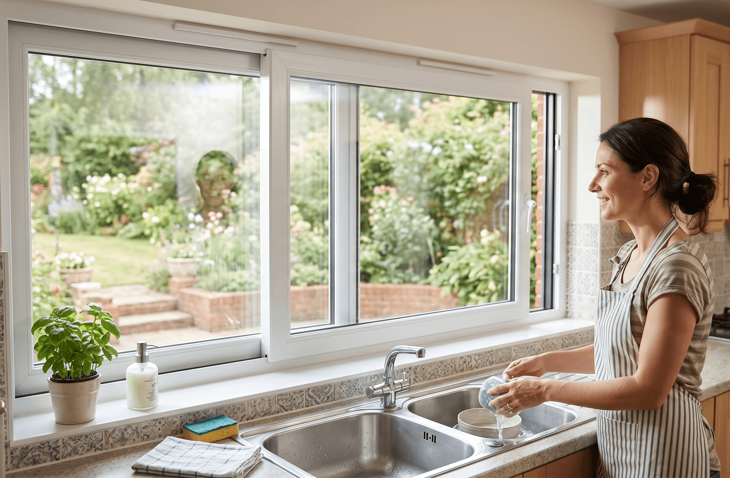 Space-Saving Panoramas Above the Sink