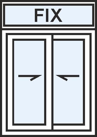 Sliding Window with Top Fixed Panel